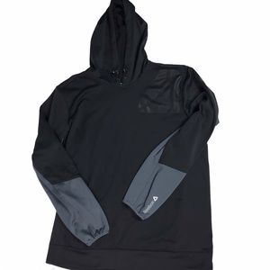 Reebok Pullover Black/Grey Long Sleeve XL Hoodie
